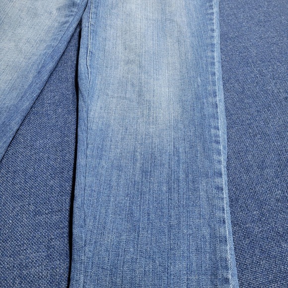 Tommy Hilfiger Womens Bootcut Jeans Blue Denim Medium Wash Cropped Size 8 - Picture 2 of 9